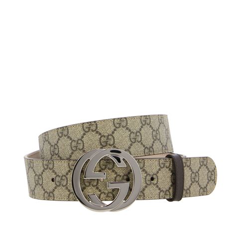 cintura gucci fibia argento|Cintura in GG Supreme con fibbia logo Gucci .